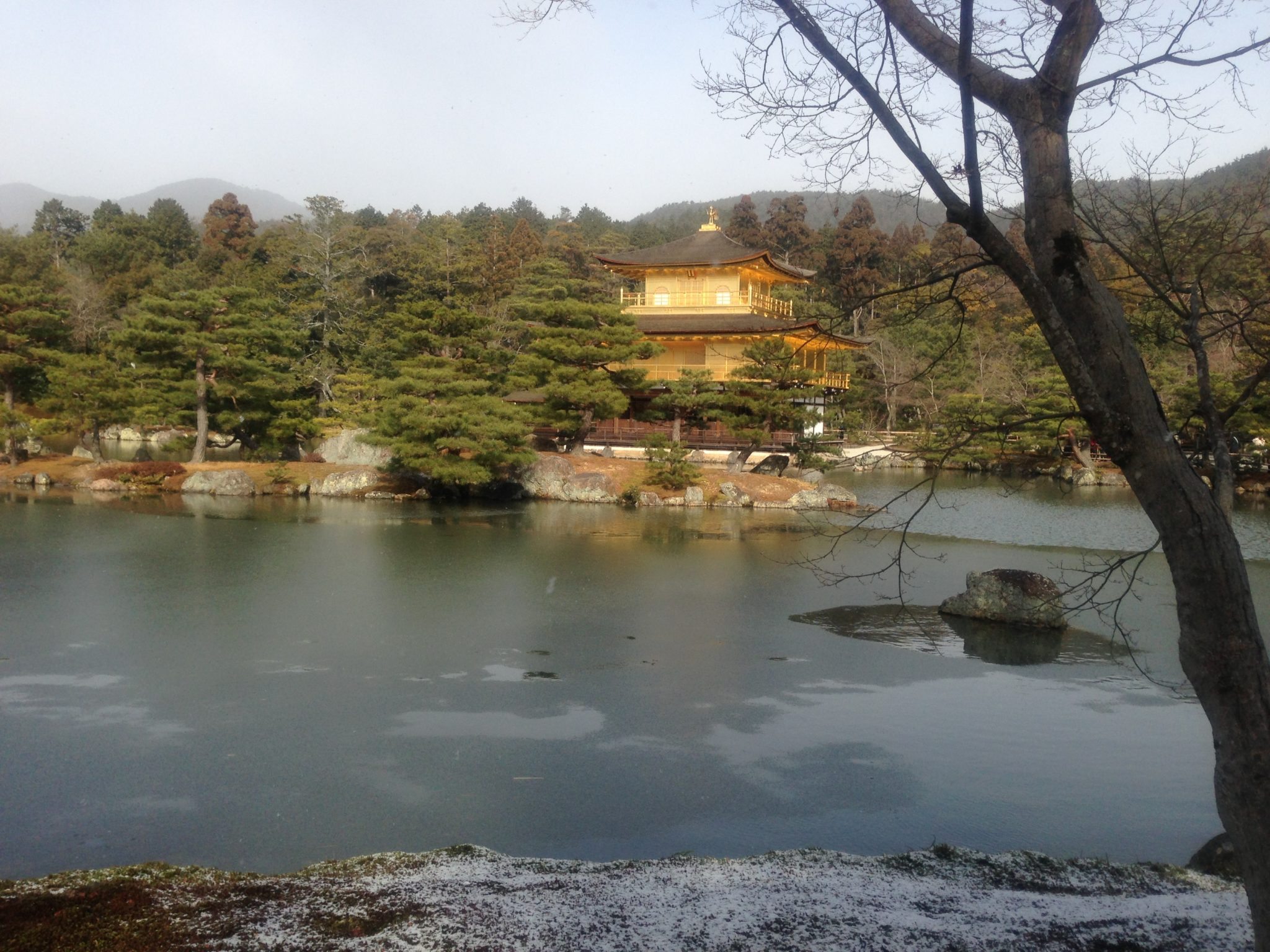 Gold Castle Cold, clear day